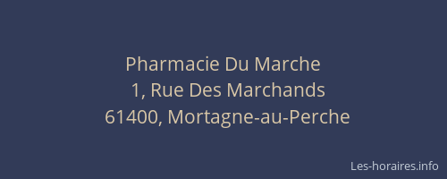 Pharmacie Du Marche
