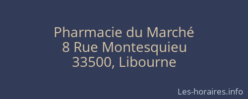 Pharmacie du Marché