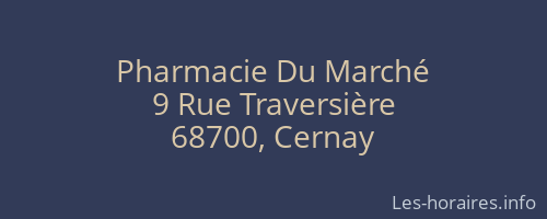 Pharmacie Du Marché