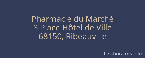 Pharmacie du Marché