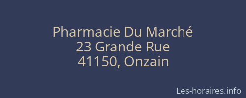 Pharmacie Du Marché