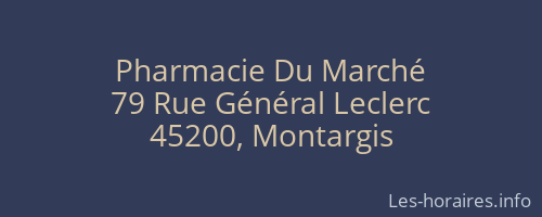 Pharmacie Du Marché