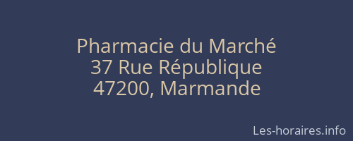 Pharmacie du Marché