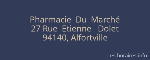 Pharmacie  Du  Marché