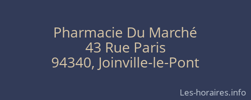 Pharmacie Du Marché