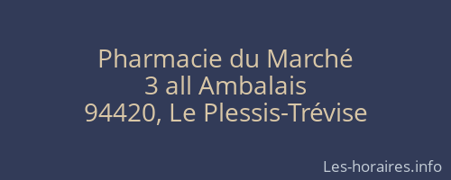 Pharmacie du Marché