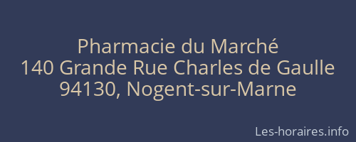 Pharmacie du Marché