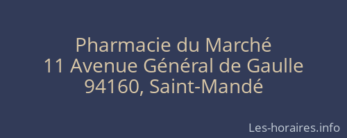 Pharmacie du Marché