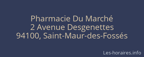 Pharmacie Du Marché