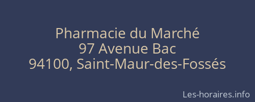 Pharmacie du Marché