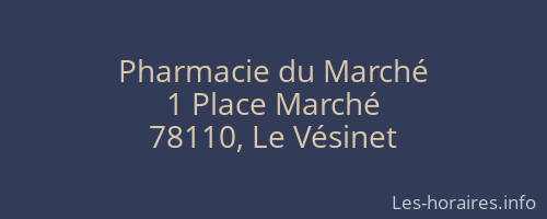 Pharmacie du Marché