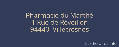 Pharmacie du Marché