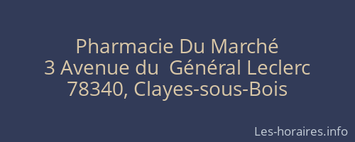 Pharmacie Du Marché