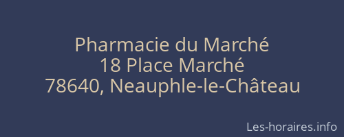 Pharmacie du Marché