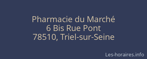 Pharmacie du Marché