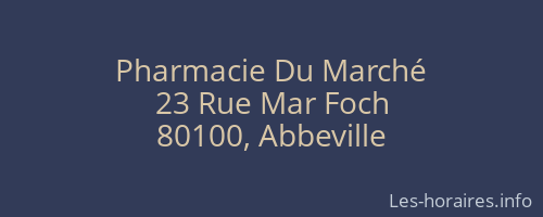 Pharmacie Du Marché