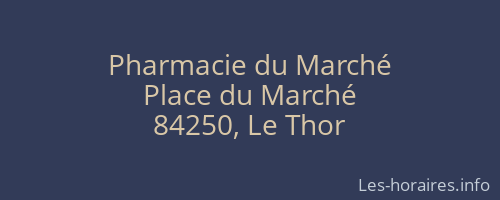 Pharmacie du Marché