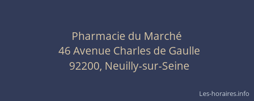 Pharmacie du Marché