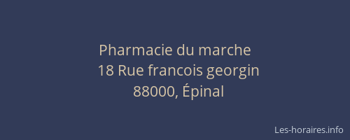 Pharmacie du marche