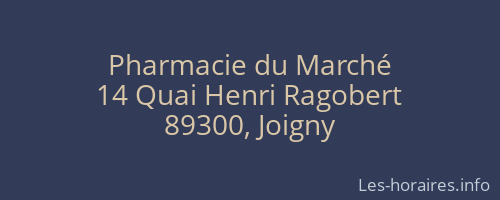 Pharmacie du Marché
