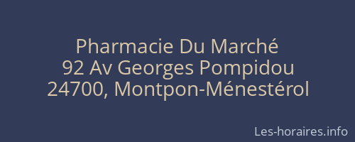 Pharmacie Du Marché