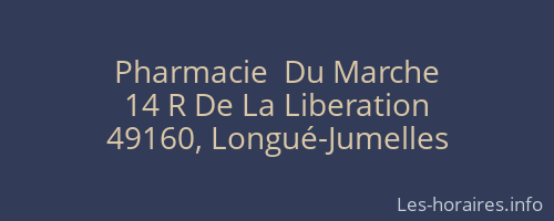 Pharmacie  Du Marche