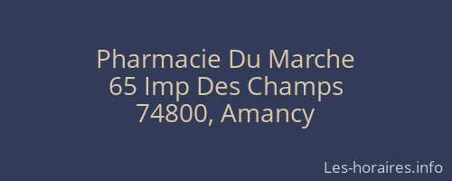 Pharmacie Du Marche