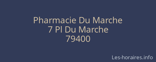 Pharmacie Du Marche