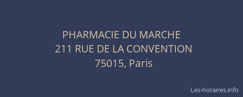 PHARMACIE DU MARCHE