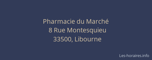 Pharmacie du Marché