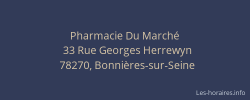 Pharmacie Du March&eacute;