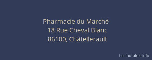 Pharmacie du Marché