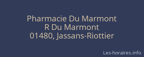 Pharmacie Du Marmont
