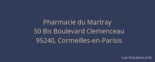 Pharmacie du Martray