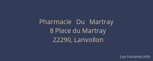 Pharmacie   Du   Martray