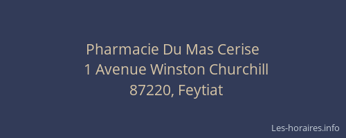 Pharmacie Du Mas Cerise