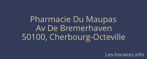 Pharmacie Du Maupas