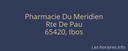 Pharmacie Du Meridien