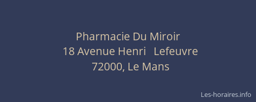 Pharmacie Du Miroir