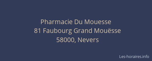 Pharmacie Du Mouesse