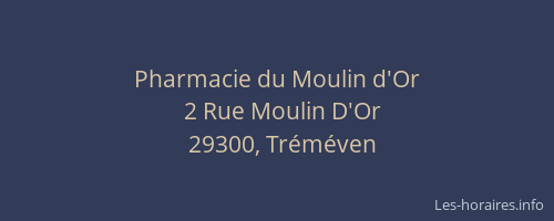 Pharmacie du Moulin d'Or