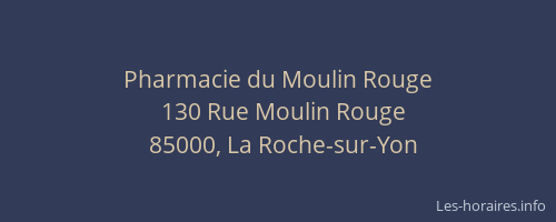 Pharmacie du Moulin Rouge