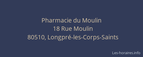 Pharmacie du Moulin