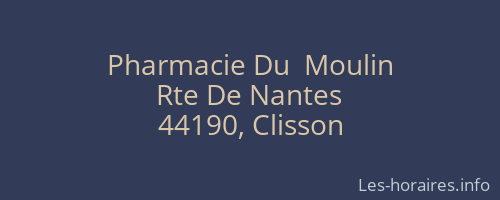 Pharmacie Du  Moulin