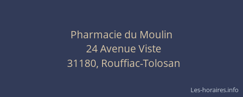 Pharmacie du Moulin
