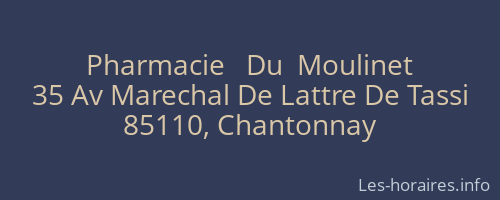 Pharmacie   Du  Moulinet