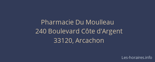 Pharmacie Du Moulleau