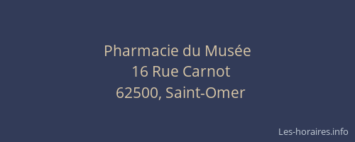 Pharmacie du Musée