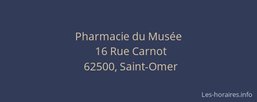 Pharmacie du Musée