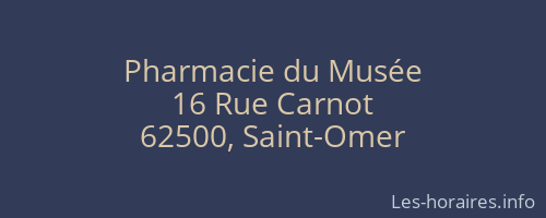 Pharmacie du Musée